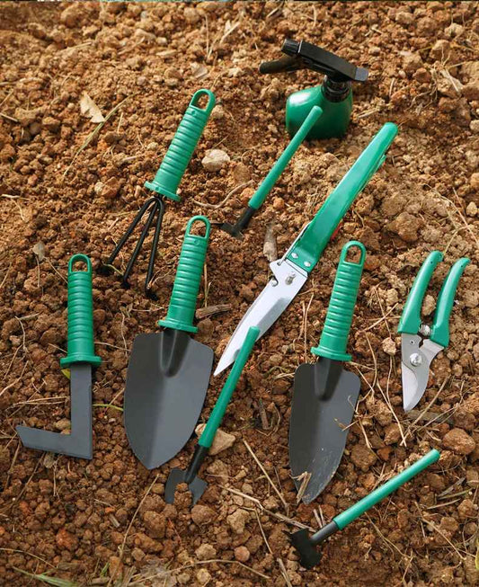 Kit Herramientas Jardinería Acero Rastri