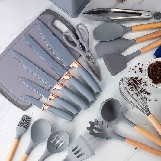 Set Utensilios De Cocina De Silicona